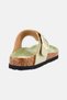 Women Slip On Cork Sandals, Olive - 2