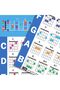 Guitar Chord Poster (61 x 76 cm), Educational Reference Guide for Beginners, 56 Color-Coded Chords - 6