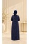 Women's Plus-Size Glittery Paneled Dress - 5