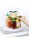 حصيرة مانعة للانزلاق للثلاجة، تصميم Fridgeview، قياس 10.8 بوصة، شفافة وبيضاء. - 6