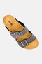 Men Slip On Cork Sandals, Dark Grey - 3
