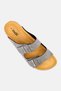 Men Slip On Cork Sandals, Dark Grey - 3