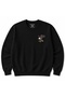 Flying Eagle – Minimal Chest Print Wildlife Graphic Sweatshirt