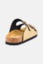 Women Slip On Cork Sandals, Tan - 2