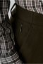 Straight Slim Fit Lyocell Wool Blend Canvas/Chino Pants with Side Zipper Pockets and Elastic Waistband - 5