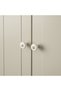 KLINGSTORP Knob - off-white/chrome-plated 30 mm - 4