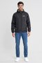 Men Regular Fit Long Sleeve Windbreaker Jacket, Black - 2