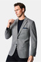 4 Drop Relaxed Fit Comfortable Cut Wool Mono Collar Classic Jacket