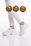 White Unisex Kids' Walking and Sneakers with Velcro Straps and Thick Soles - Kornos Sneakers - 3