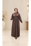 Women's Plus-Size Glittery Paneled Dress
