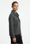 Women's Houndstooth Patterned Turtleneck Sweater - 2