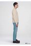Men’s Beige Crew Neck Sweatshirt, Sand Beige Sweatshirt 0S20173-70134 - 5