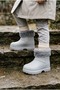 Children's Waterproof Rain Boots with Plush Detailing and Fur Inside - 2
