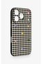 iPhone 17 Pro Compatible Silicone Case with Heart-Shaped Plaid Pattern - 3