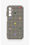 Samsung A25 Compatible Silicone Case with Heart-Shaped Plaid Pattern - 2