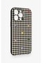 iPhone 13 Pro Max Compatible Silicone Case with Heart-Shaped Plaid Pattern - 3