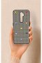 Oppo A9 2020 Compatible Silicone Case with Heart-Shaped Plaid Pattern