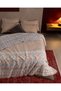 Monélis Double-Size Cotton Jacquard Blanket - Beige - 2