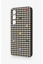 Samsung S25 Plus Compatible Silicone Case with Heart-Shaped Plaid Pattern - 4