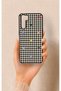 Oppo A91 Compatible Silicone Case with Heart-Shaped Plaid Pattern