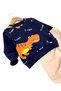 Boys' 1-2-3-4 Years Old Transitional Lightweight Trex Dinosaur-Printed 2-Piece Top and Bottom Set - 6