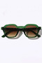 Valeno Green-Brown Gradient Sunglasses - 4