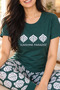 Modal Breathable Fabric Round-Neck Long-Leg Pajama Set 113 - 3