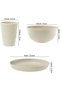 18pcs Wheat Straw Dinnerware Sets Unbreakable Reusable Dinnerware Set Kitchen Cups Plates and Bowls - 3