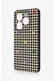 Tecno Spark 20C Compatible Silicone Case with Heart-Shaped Plaid Pattern - 4