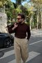 Nago Braided High Crew Neck Regular-Fit Men’s Knit Sweater - 5