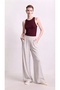High-Viscose Modal Straight-Cut Sweatpants with Ruched Hem and Drawstring
