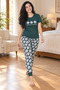 Modal Breathable Fabric Round-Neck Long-Leg Pajama Set 113