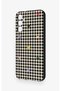 Samsung A14 Compatible Silicone Case with Heart-Shaped Plaid Pattern - 4