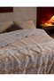 Monélis Double-Size Cotton Jacquard Blanket - Beige - 3