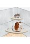Bird Parrot Corner Perch Flat Platform Stand for Cage (M) - 6
