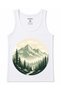 Mountain Wilderness – Vintage Alpine Forest Nature Graphic Cotton Tank Top