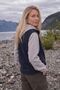 Navy Blue Women's Non-Pilling, Windproof, 3-Pocket Sleeveless Fleece Vest - 3