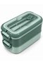 2-Tier Fork-and-Spoon Meal Storage Container – Lockable-Lid Lunch Box for School, Office, and Picnics - 8