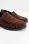 Oliver Bitter Coffee Suede Ruched Women's Loafers - 5