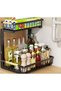 2 Tier Black Under Sink Organizer with Sliding Drawer,Height-Adjustable