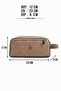 Canvas and Leather Men's Handheld Clutch Bag Suitable for Everyday Use