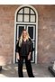 Women's V-Neck, Single-Button, Spanish-Sleeve Blouse and Pants Set - 8
