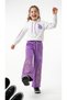 GIRLS' WINTER OUTFIT: 3-STRAND FLORAL PATTERN HOODED SET (TOP AND BOTTOMS), 100% Cotton - 5
