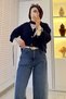 Premium Barrel-Cut Beltless Jeans - Light Blue - 4