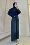 Premium Barrel-Cut Beltless Jeans - Dark Blue