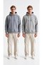 3-Stripe Men's 2-Pack Hooded Sweatshirt with Kangaroo Pocket for Everyday Wear