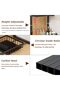 2 Tier Black Under Sink Organizer with Sliding Drawer,Height-Adjustable - 6