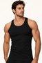 SILVER - Men's Black Tank Tops, 6-Pack in a Special Box, 100% Cotton, Comfortable and Stylish Design - 6
