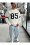 White 85 Printed Oversized Sweatshirt PM-108 - 5