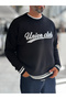 Black Union Club Embroidered Knit Sweatshirt PM-018 - 5
